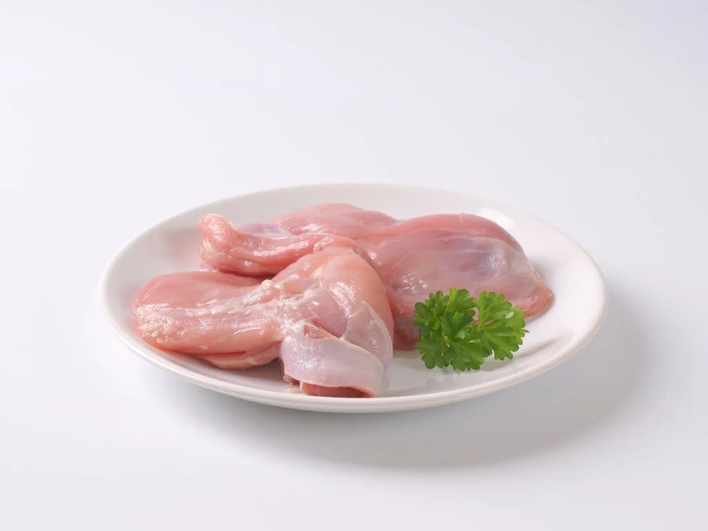 Chicken legs thigh bone less, skinless
