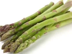 Whole green asparagus